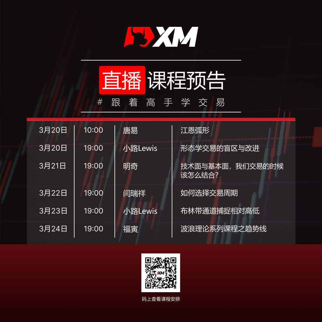 |XM| 中文在线直播课程，本周预告（3/20-3/24）